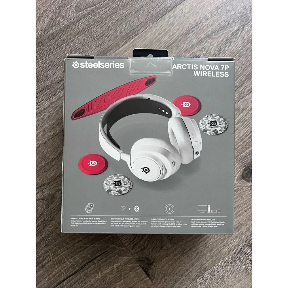 SteelSeries Exclusive Nova 7 Headset with Booster Pack ,New sealed box